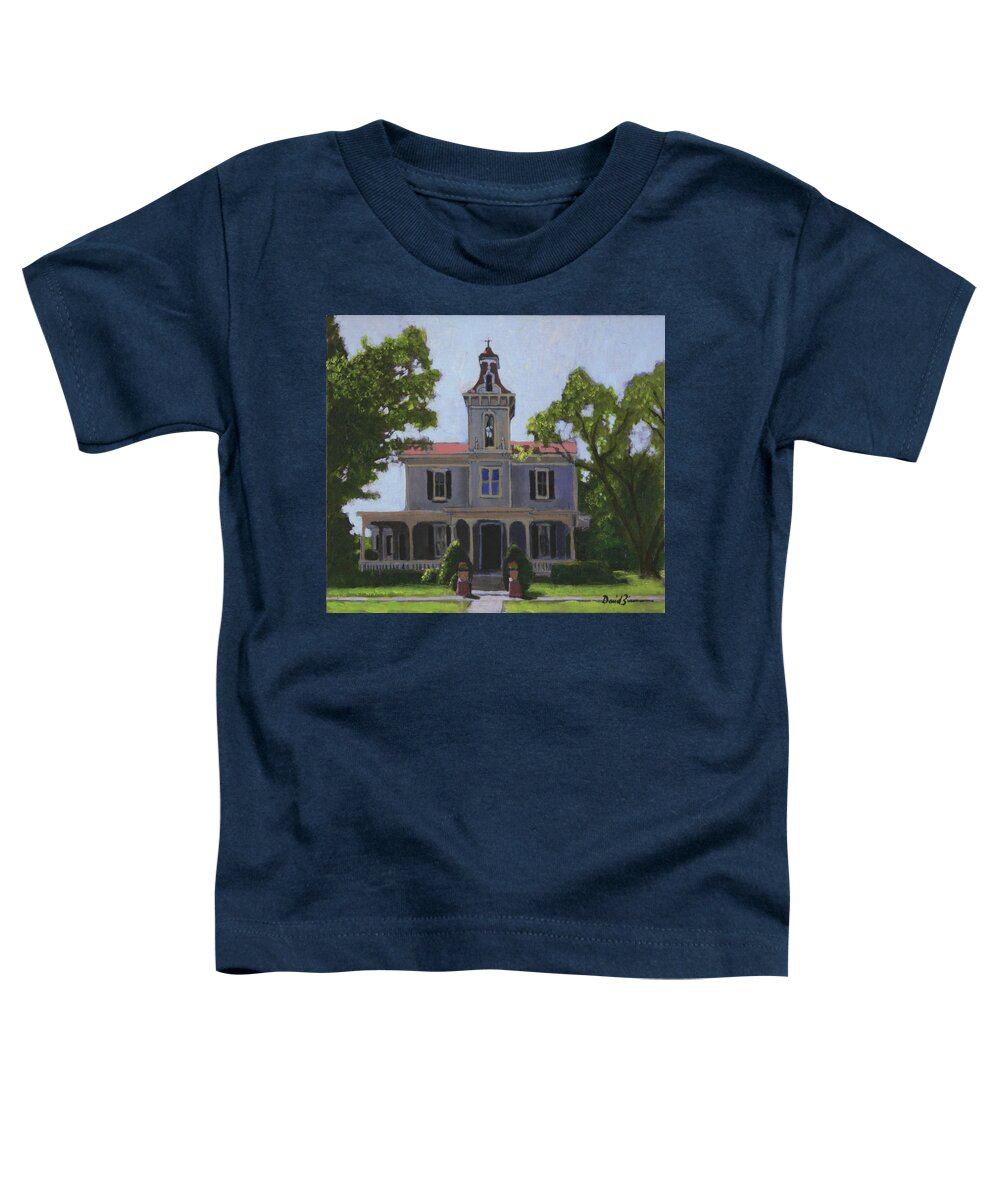 Vintage Home Toddler T-Shirt featuring the painting The Pride of Oakwood #1 by David Zimmerman