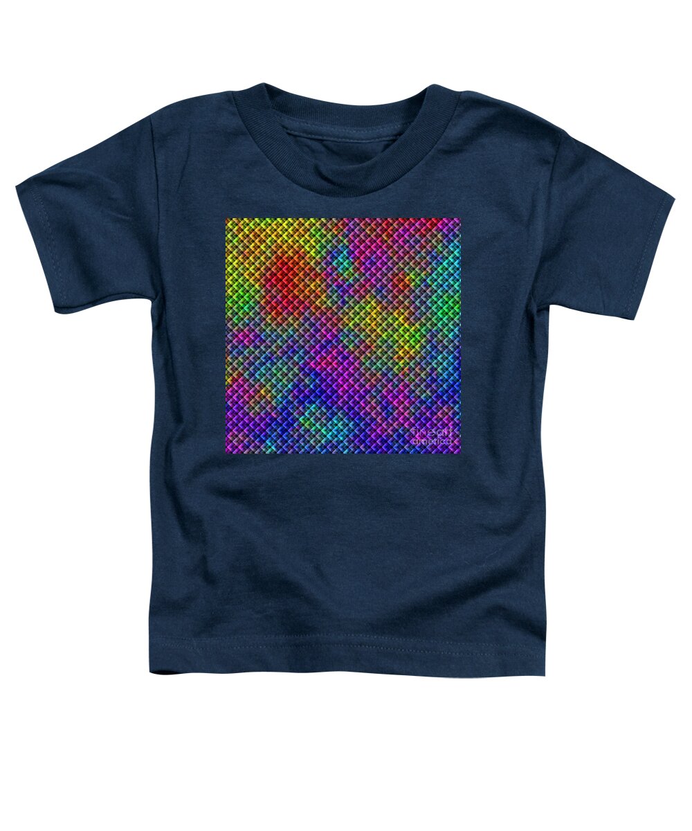 Kaleidoscope Toddler T-Shirt featuring the digital art Kaleidoscope #11 by Henrik Lehnerer