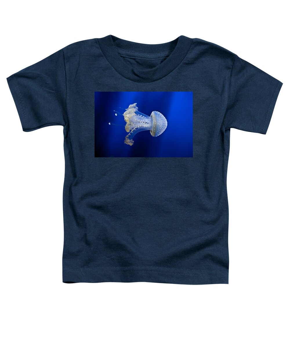 Dotted Barrel Jellyfish Toddler T-Shirt featuring the photograph Jellyfish #2 by Joana Kruse