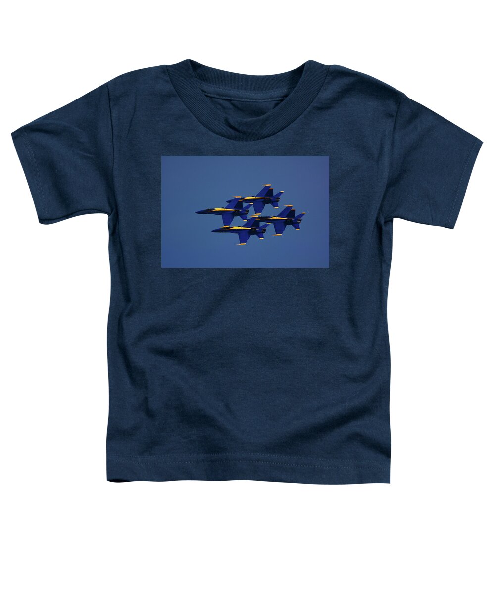 Blue Angels Toddler T-Shirt featuring the photograph Blue Angels #3 by Raymond Salani III