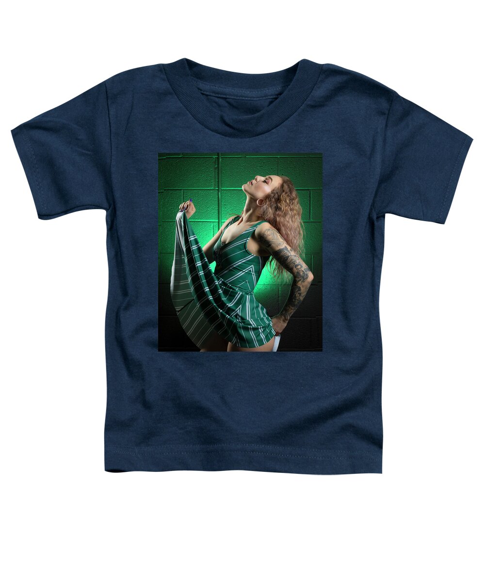 Implied Nude Toddler T-Shirt featuring the photograph Danni--slytherin #4 by La Bella Vita Boudoir