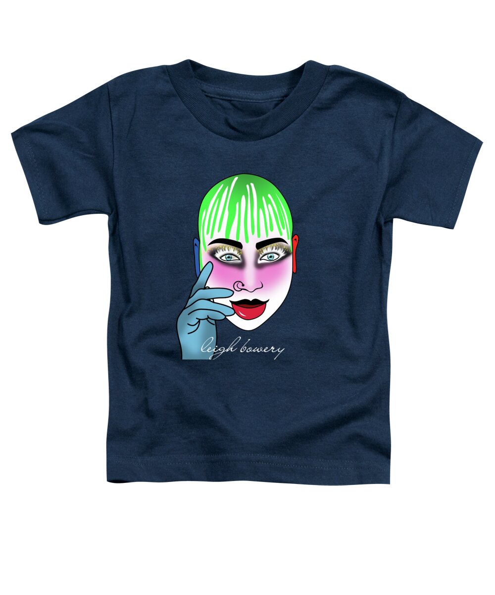 Leigh Bowery Toddler T-Shirt featuring the digital art Leigh Bowery #1 by Mark Ashkenazi