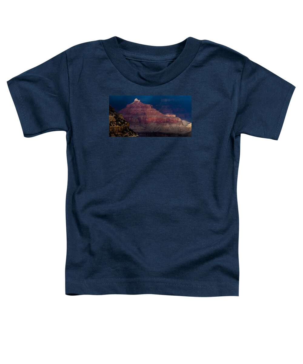 Arizona Toddler T-Shirt featuring the photograph A Small Peak by Ed Gleichman