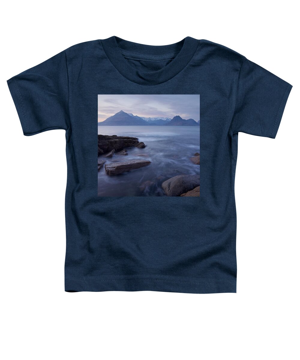 Elgol Toddler T-Shirt featuring the photograph A Soft Sunset at Elgol by Stephen Taylor