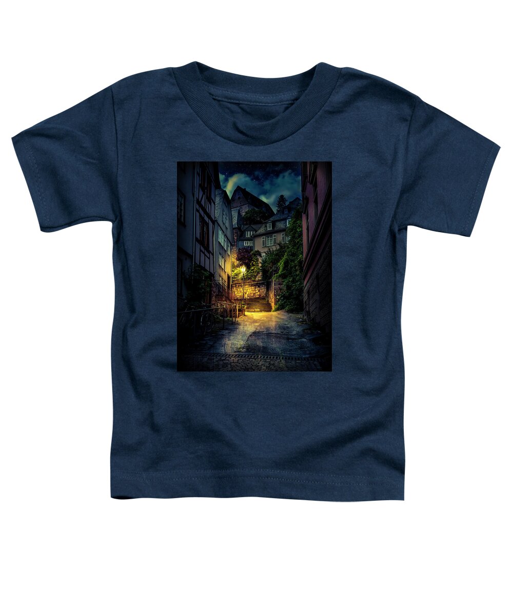Marburg Toddler T-Shirt featuring the photograph A Wet Evening in Marburg by David Morefield