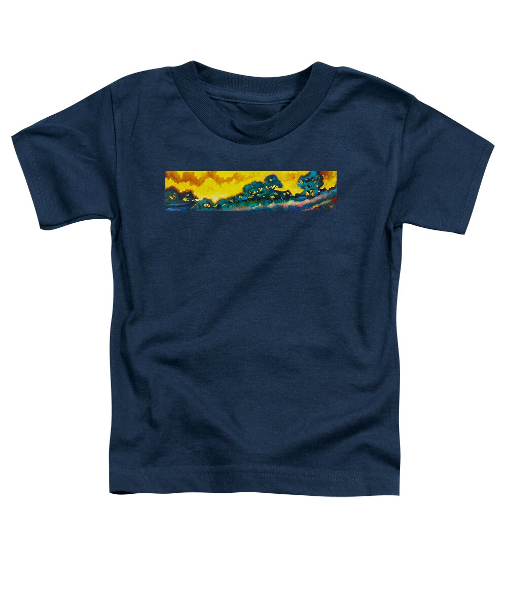 Abstract Toddler T-Shirt featuring the painting Abstract 01 by Richard T Pranke