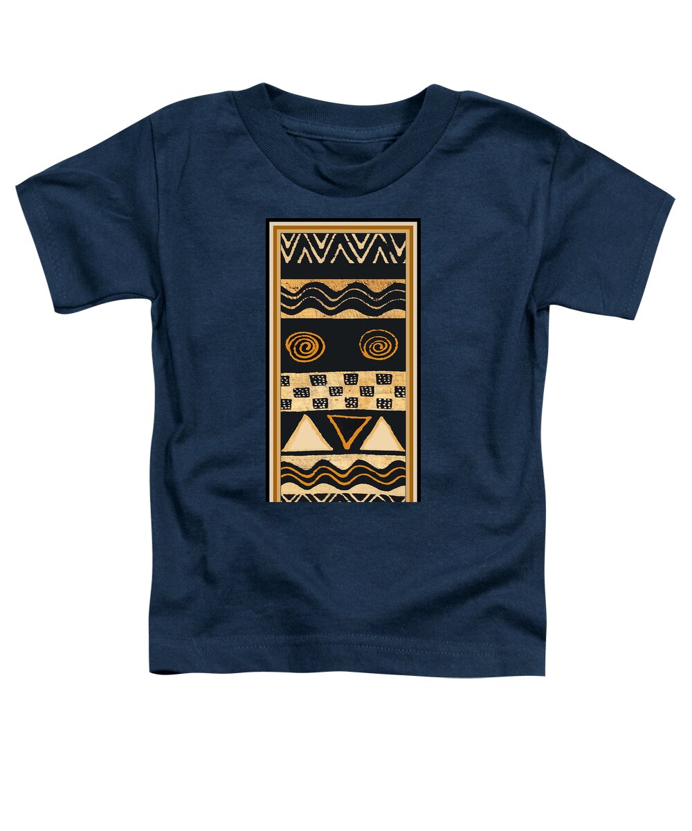 African Textile Design Toddler T-Shirt featuring the digital art African Memories by Vagabond Folk Art - Virginia Vivier