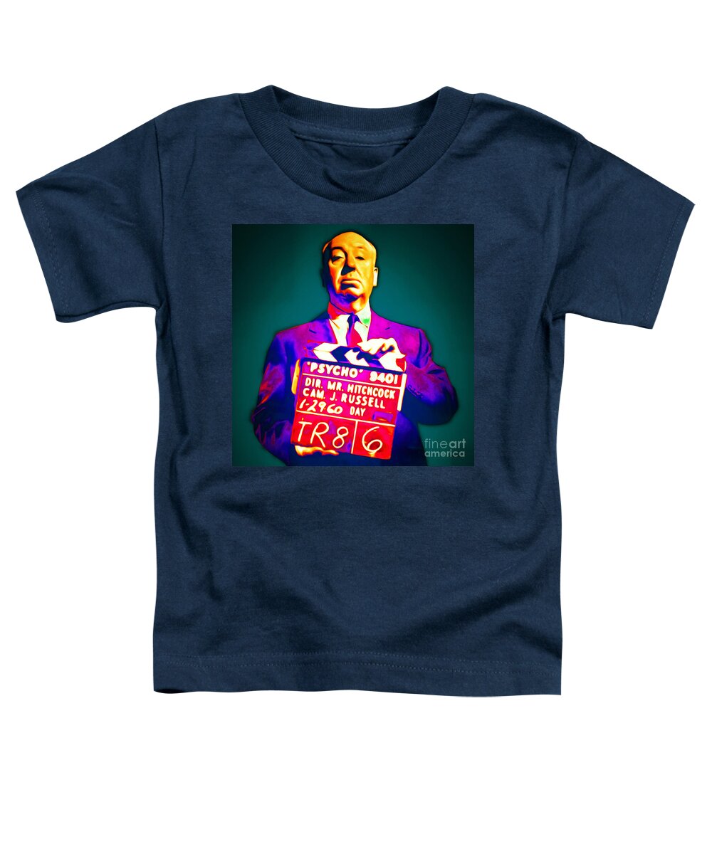 Wingsdomain Toddler T-Shirt featuring the photograph Alfred Hitchcock Psycho 20151218 square by Wingsdomain Art and Photography