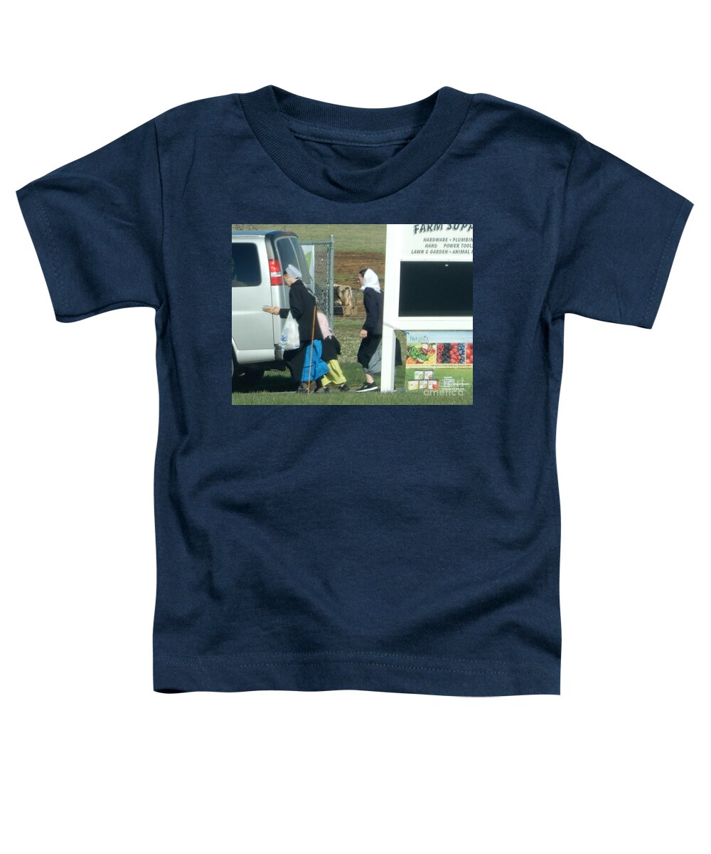 Amish Toddler T-Shirt featuring the photograph Amish Auction by Christine Clark