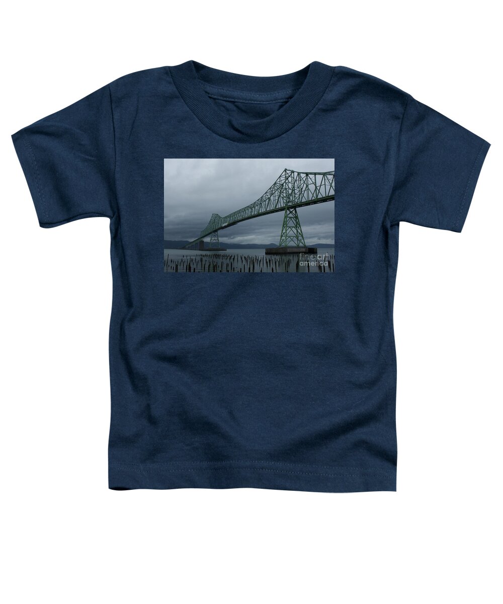 Bridge Toddler T-Shirt featuring the photograph Astoria Bridge by Suzanne Lorenz