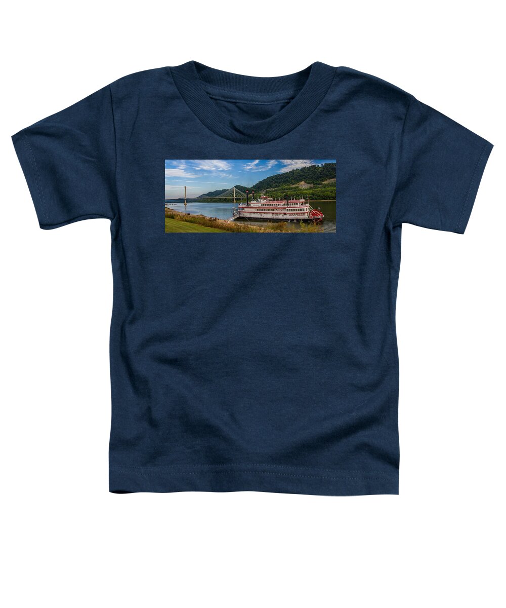 Sternwheel Toddler T-Shirt featuring the photograph Belle of Cincinnati Riverboat by Kevin Craft