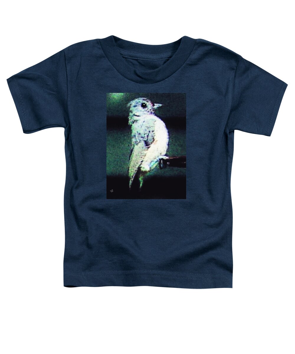 Muted Toddler T-Shirt featuring the painting Bird by Cliff Wilson