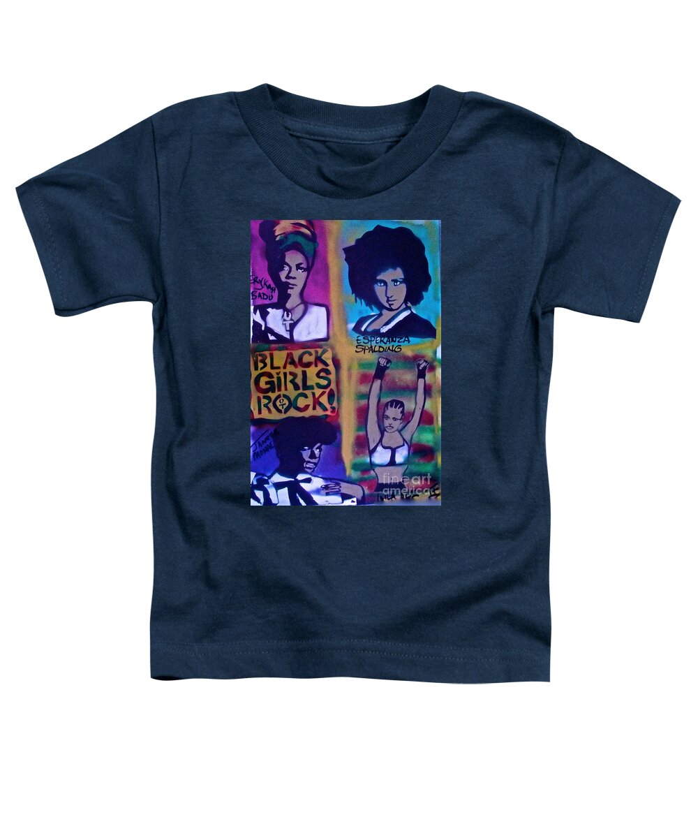 Tænk fremad Wedge Smelte Black Girls Rock Toddler T-Shirt by Tony B Conscious - Fine Art America