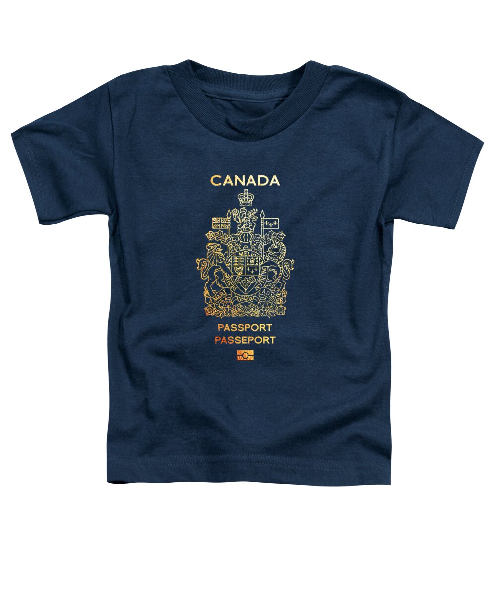“passports” Collection Serge Averbukh Toddler T-Shirt featuring the digital art Canadian Passport Cover by Serge Averbukh