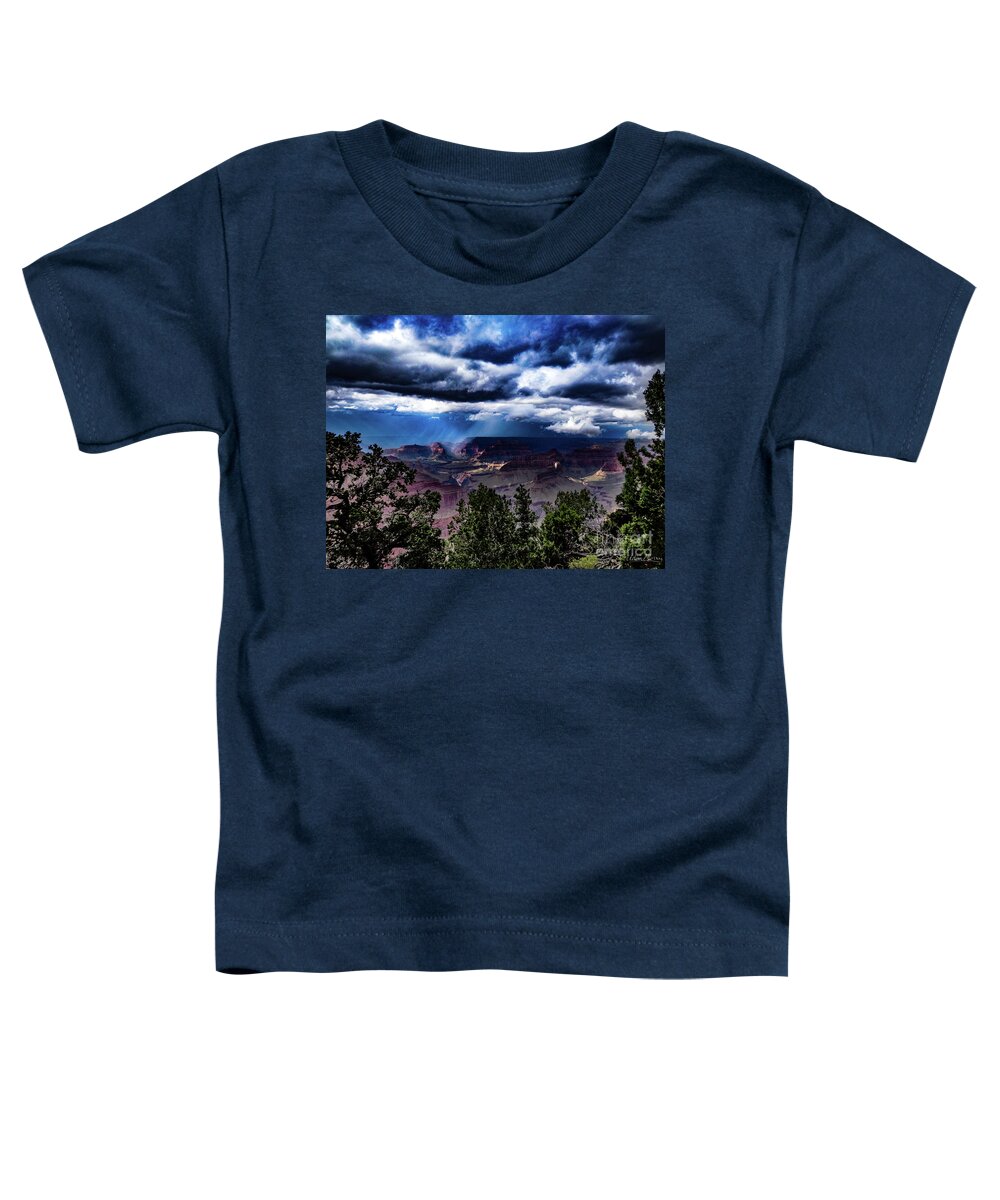 Landscape Toddler T-Shirt featuring the photograph Canyon Rains by Adam Morsa