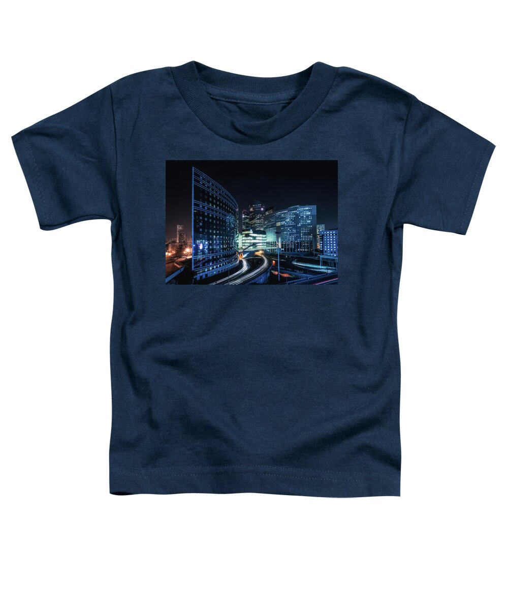 Architecture Toddler T-Shirt featuring the photograph City Lights by James Billings