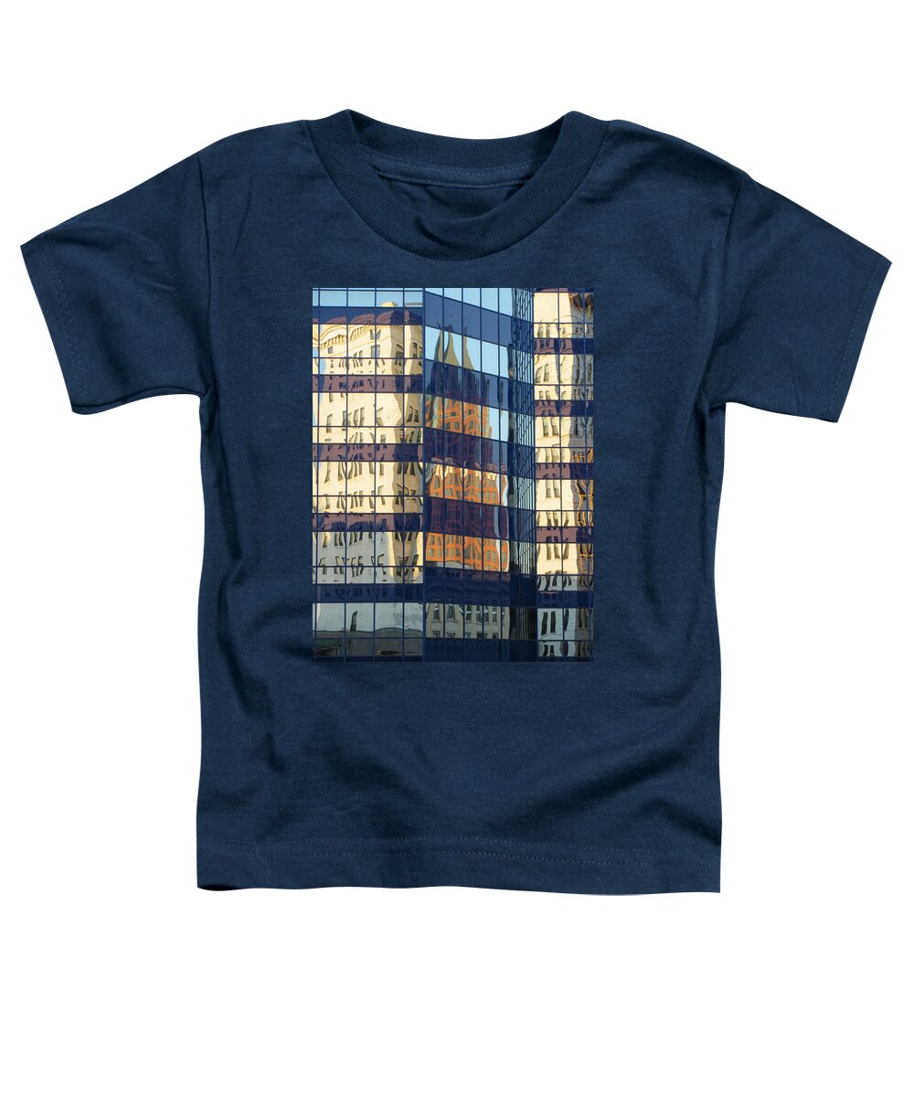 Milwaukee Toddler T-Shirt featuring the photograph City Reflections 1 by Anita Burgermeister