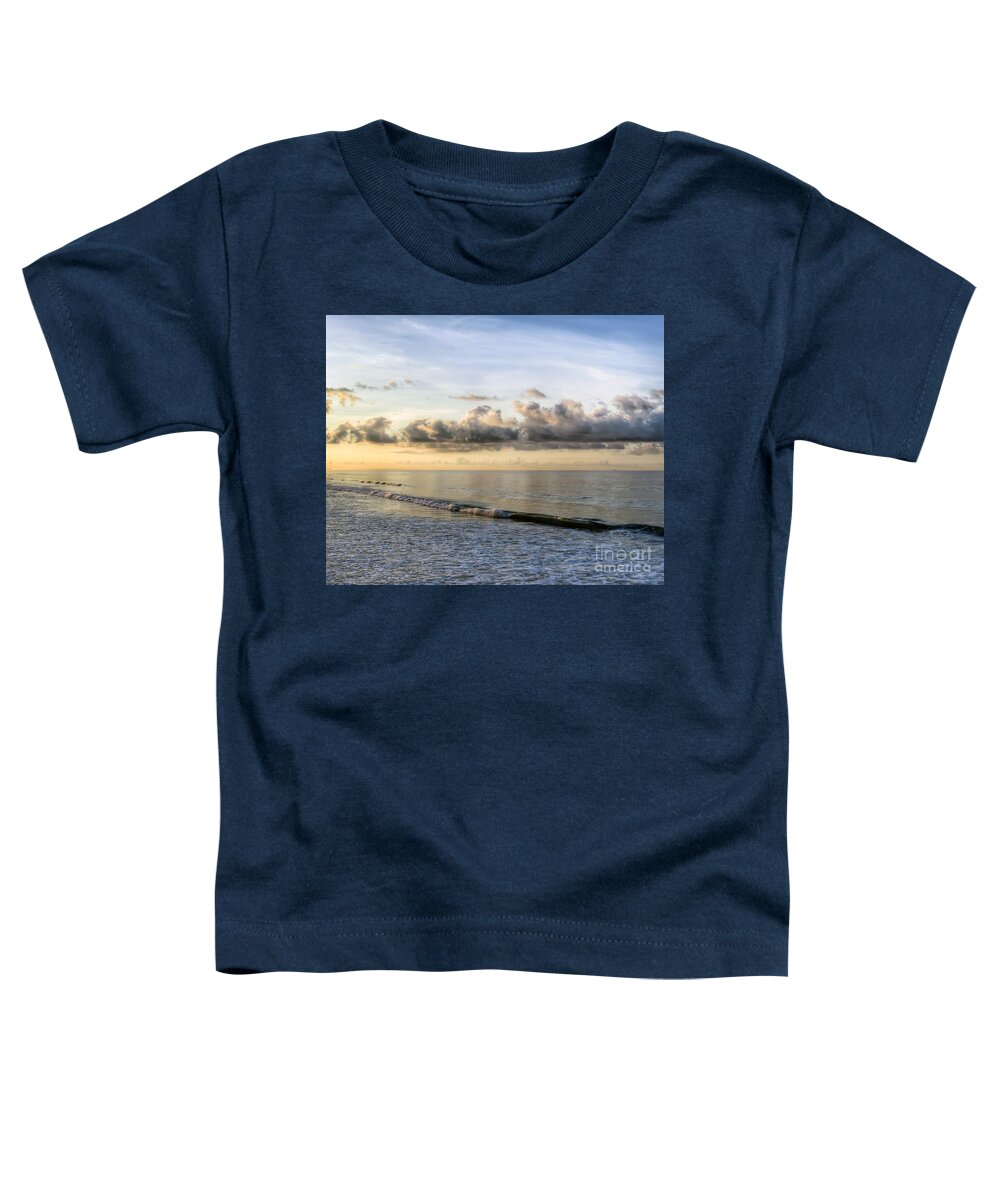 Atlantic Ocean Toddler T-Shirt featuring the photograph Clouds Over the Ocean by Kerri Farley