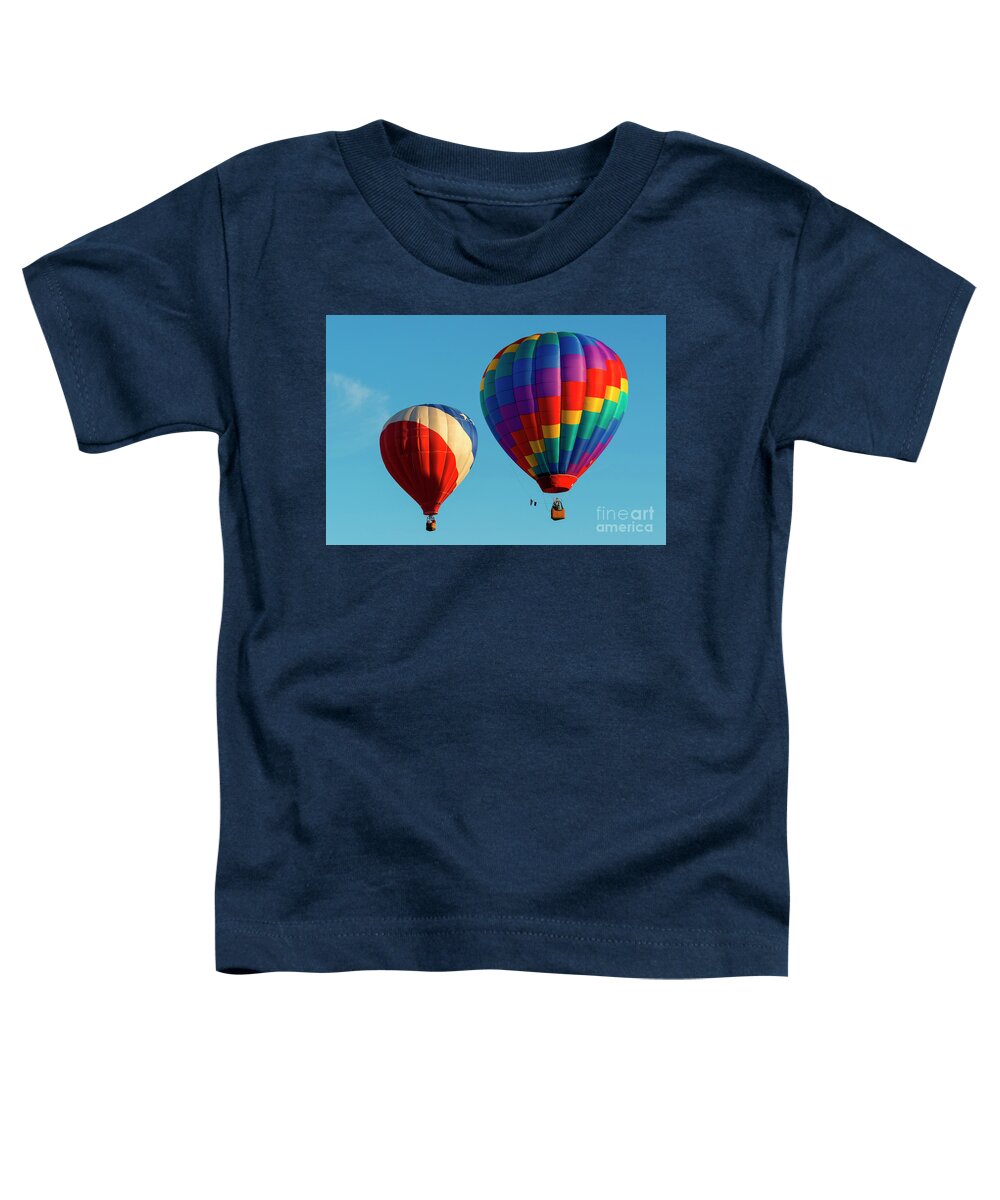 Balloons Toddler T-Shirt featuring the photograph Colorful Pair by Michael Dawson