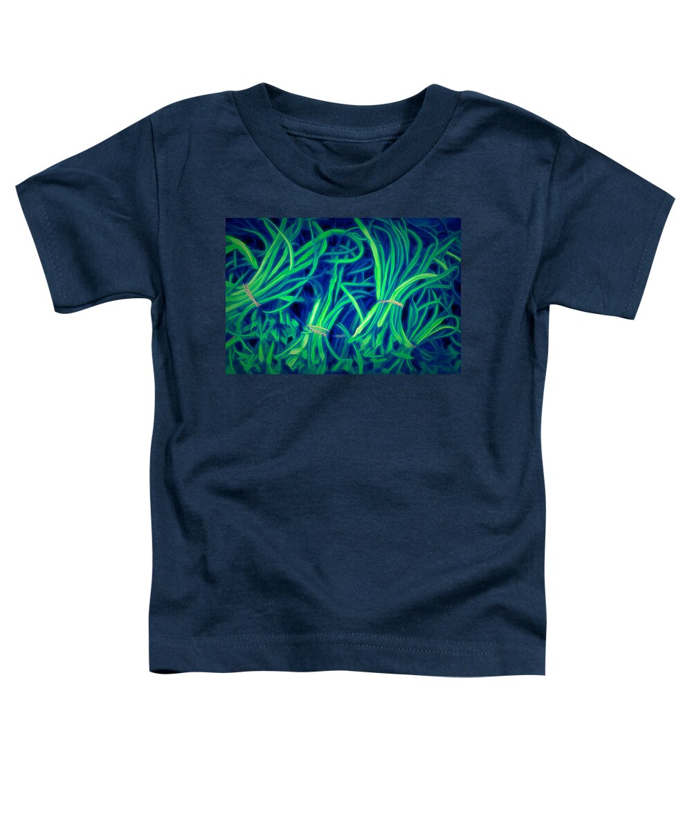 Garlicscapes Toddler T-Shirt featuring the photograph Cool Garlicscapes by Tom Reynen