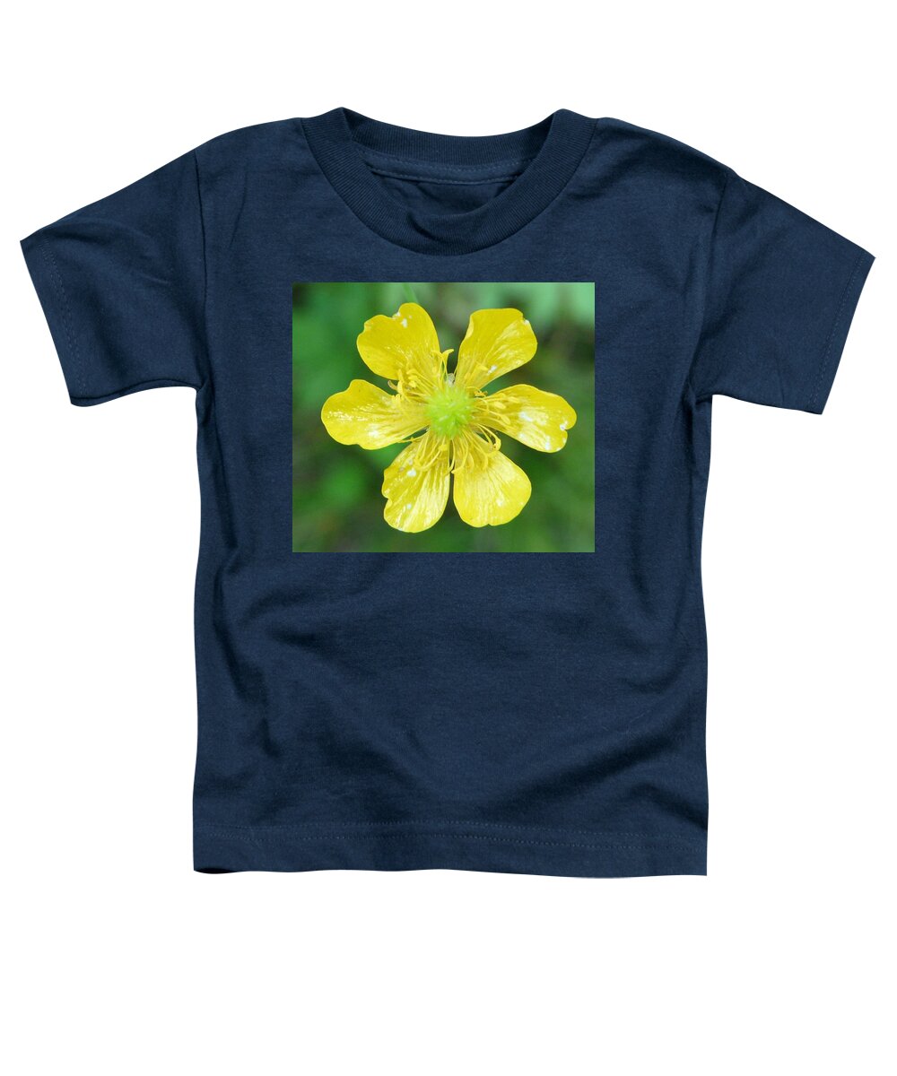 Flower Toddler T-Shirt featuring the photograph Creeping Buttercup by Valerie Ornstein