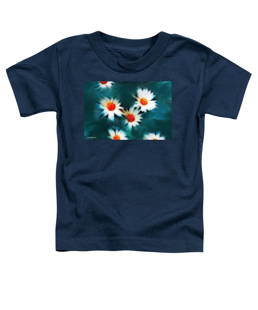 Flowers Toddler T-Shirt featuring the photograph Daisy Blue by Linda Sannuti