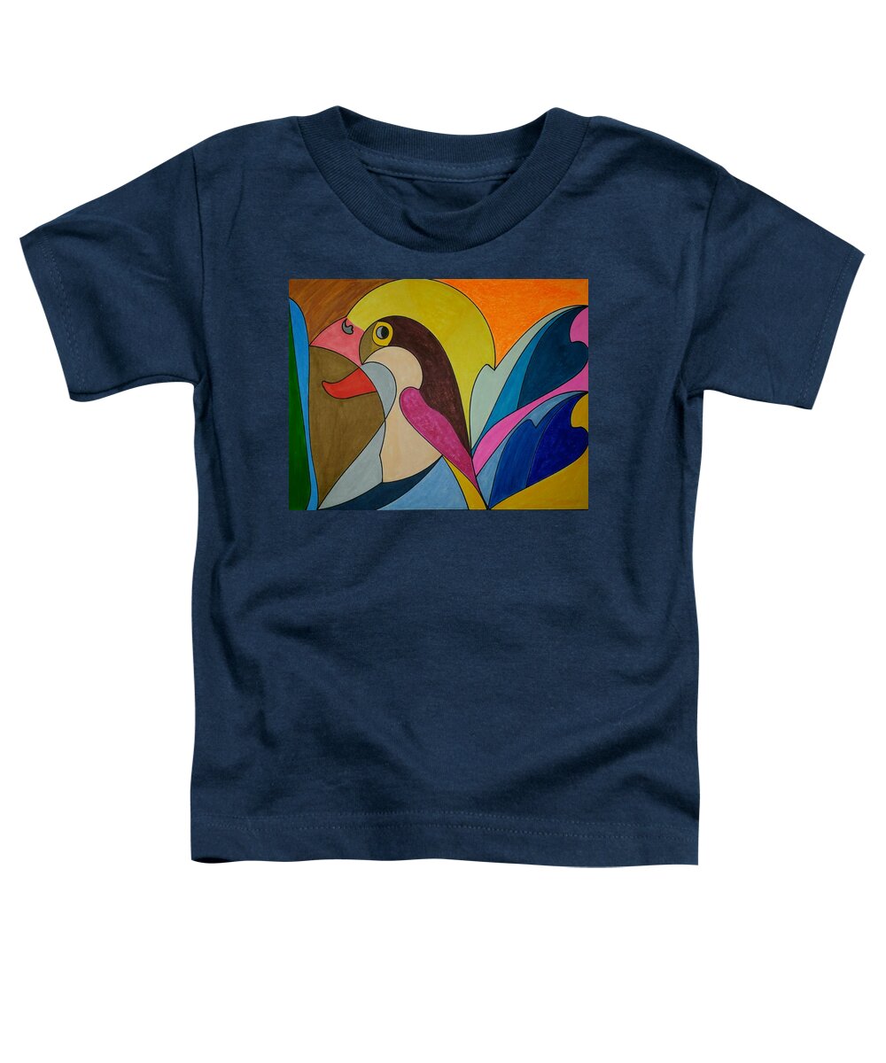 Geometric Art Toddler T-Shirt featuring the tapestry - textile Dream 276 by S S-ray