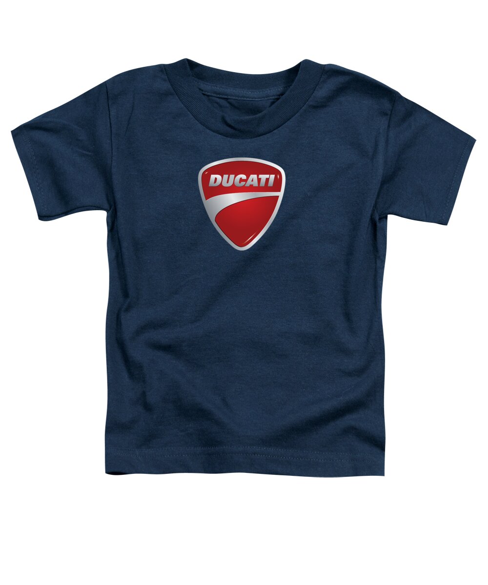 Ducati Toddler T-Shirt featuring the photograph Ducati by Moonlight by Movie Poster Prints