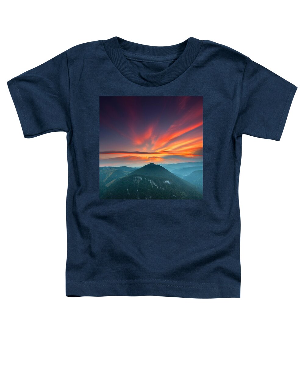 Mountain Toddler T-Shirt featuring the photograph Eagle Eye by Evgeni Dinev