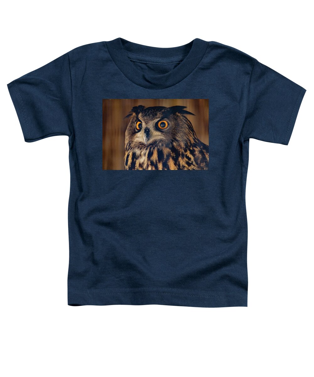 United States Toddler T-Shirt featuring the photograph Eagle Owl by SAURAVphoto Online Store