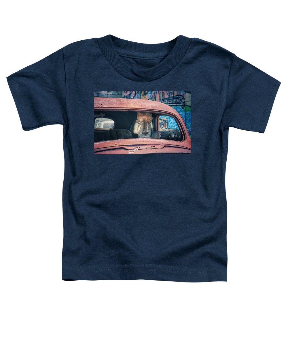 East Austin Toddler T-Shirt featuring the photograph Eastside Golem by Gia Marie Houck