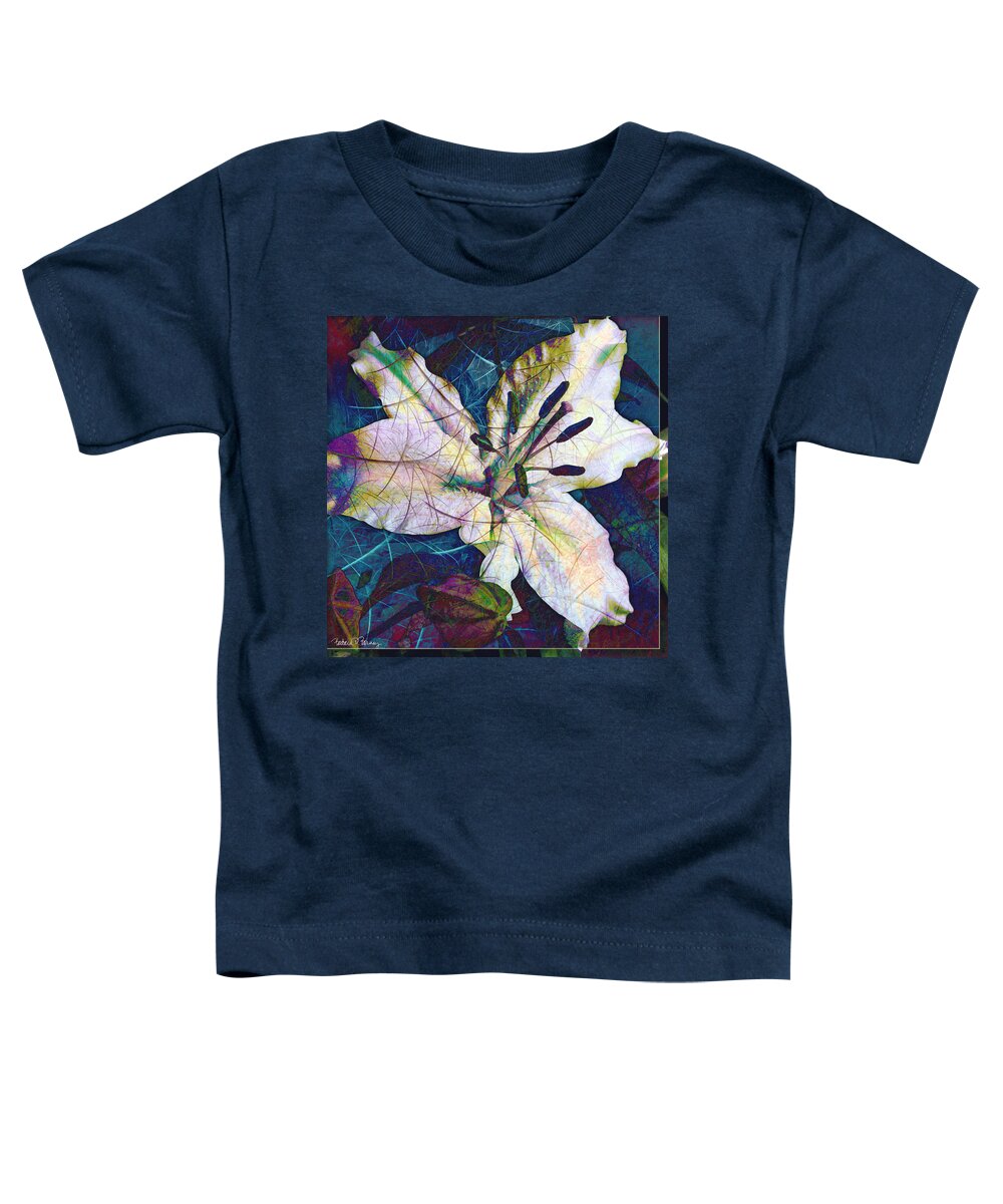Easter Toddler T-Shirt featuring the digital art Easter Lily by Barbara Berney
