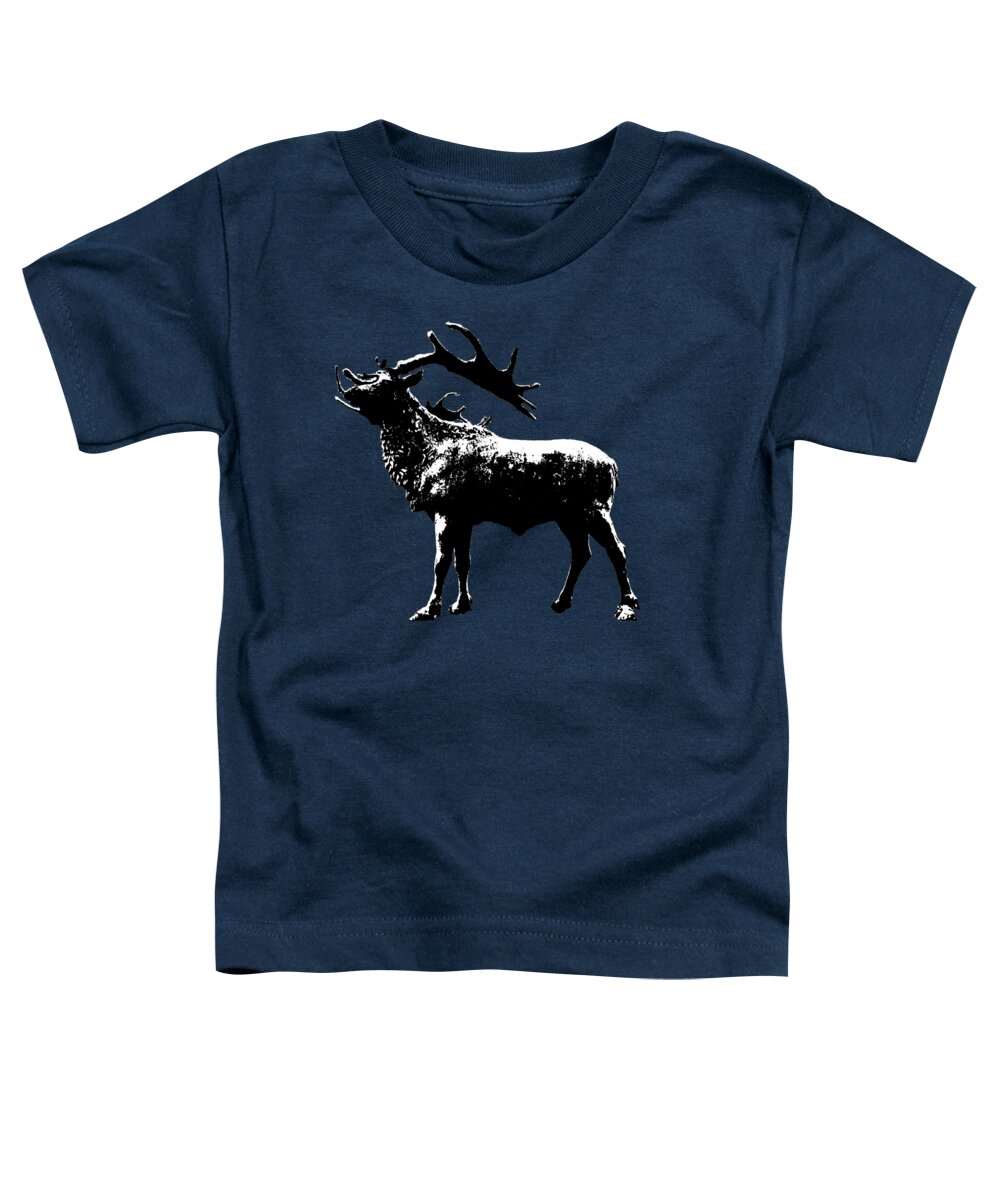 Digital Art Toddler T-Shirt featuring the digital art Elk Art by Francesca Mackenney