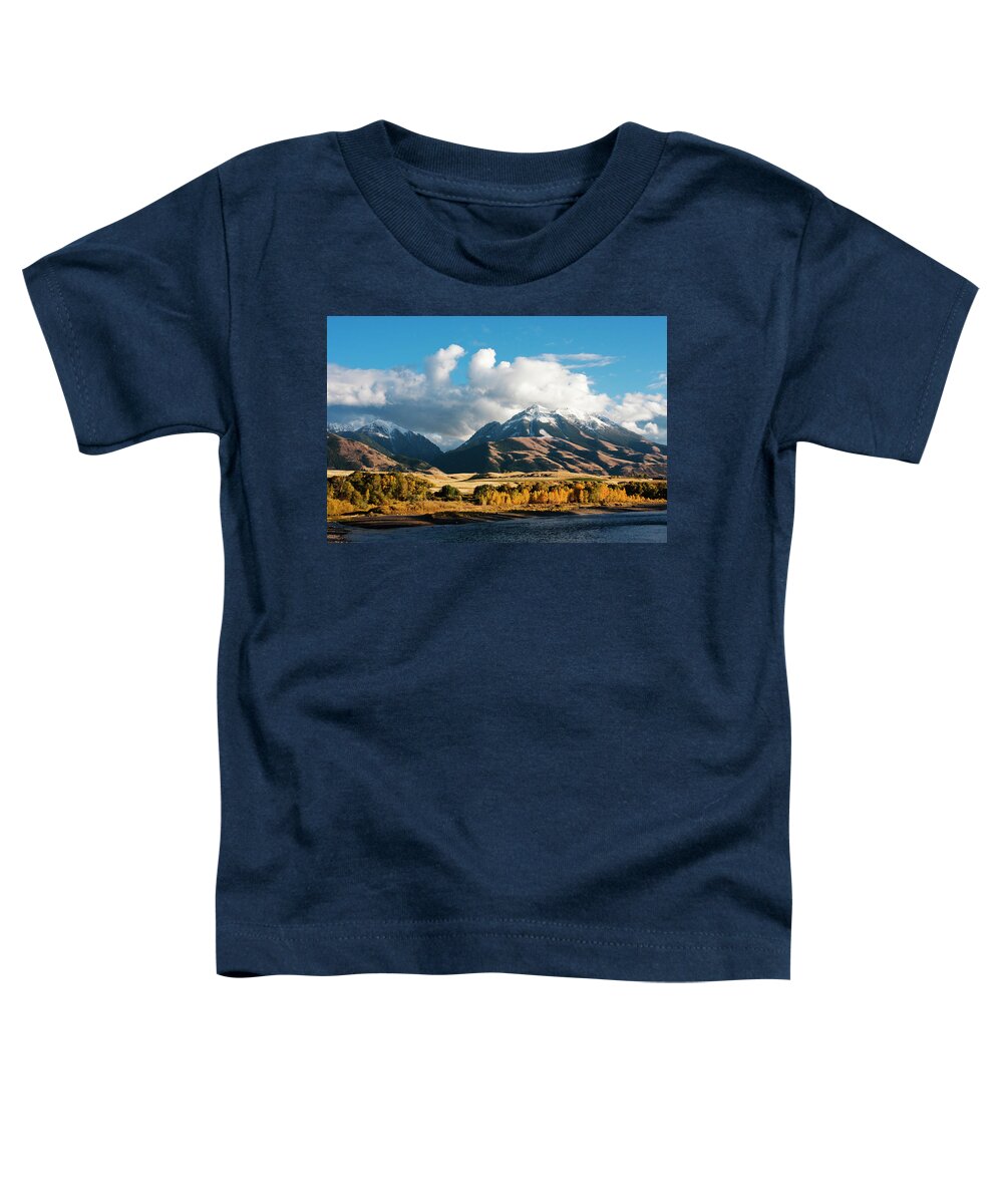 Emigrant Peak Toddler T-Shirt featuring the photograph A Touch of Paradise by Mark Miller