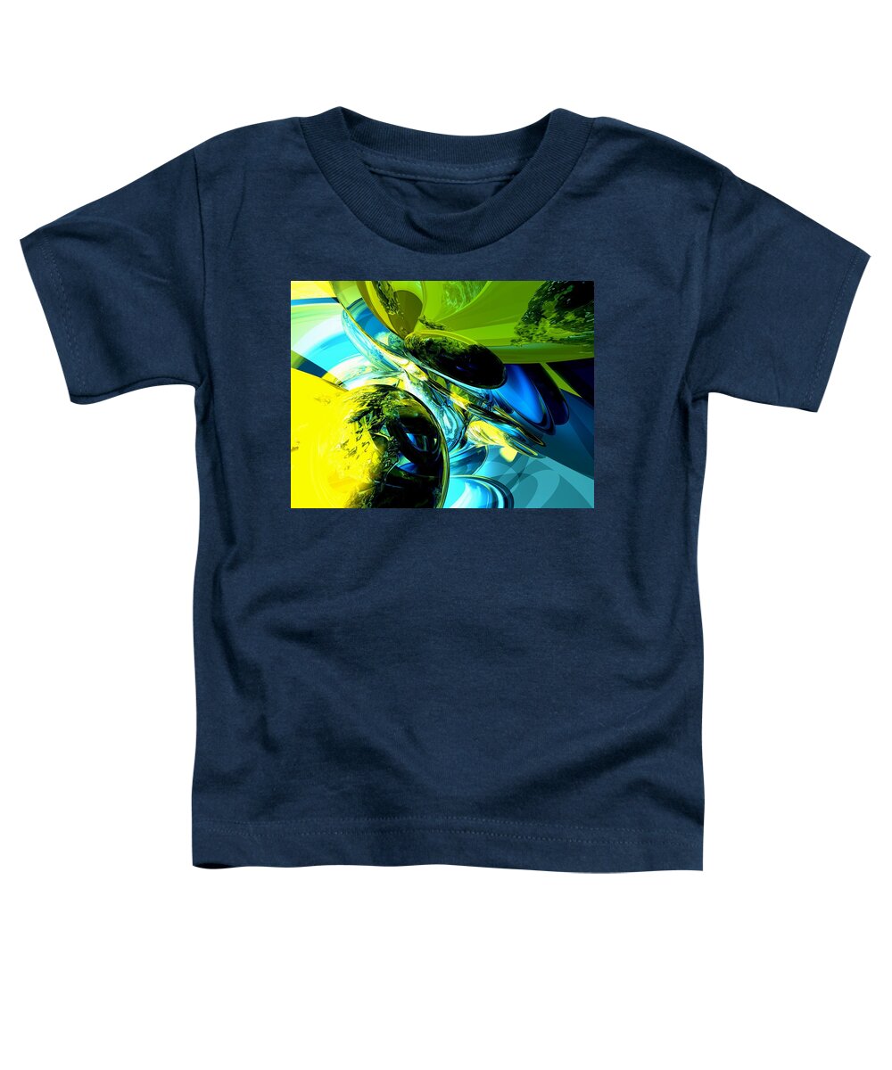 3d Toddler T-Shirt featuring the digital art Exhilaration Abstract by Alexander Butler