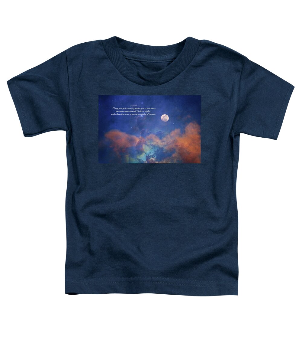 Heavens Toddler T-Shirt featuring the photograph Father of Lights by Lynn Bauer