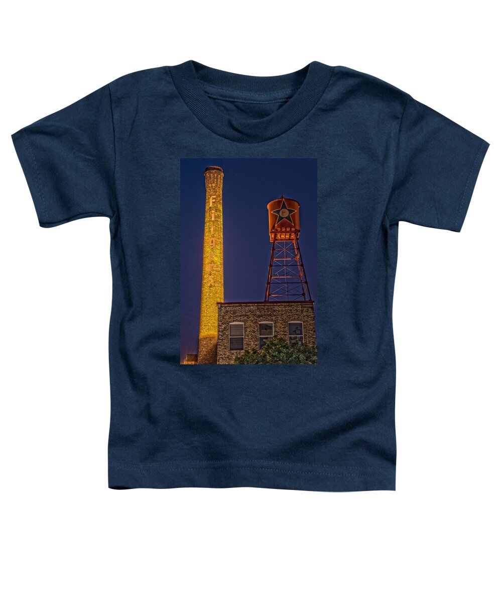 Fitgers Toddler T-Shirt featuring the photograph Fitgers At Night by Paul Freidlund