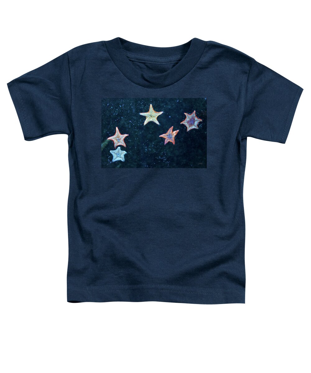 Stars Toddler T-Shirt featuring the photograph Five Starfish by David Gordon