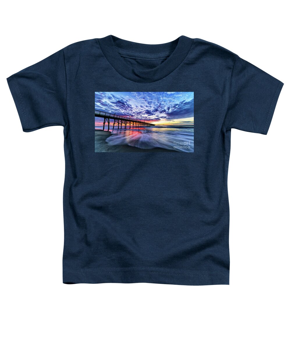 Sunrise Toddler T-Shirt featuring the photograph Flowing Waves by DJA Images