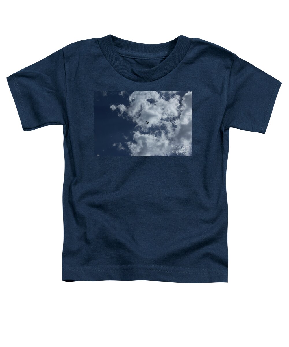 Airplane Toddler T-Shirt featuring the photograph Fly Me To The Moon by Megan Dirsa-DuBois