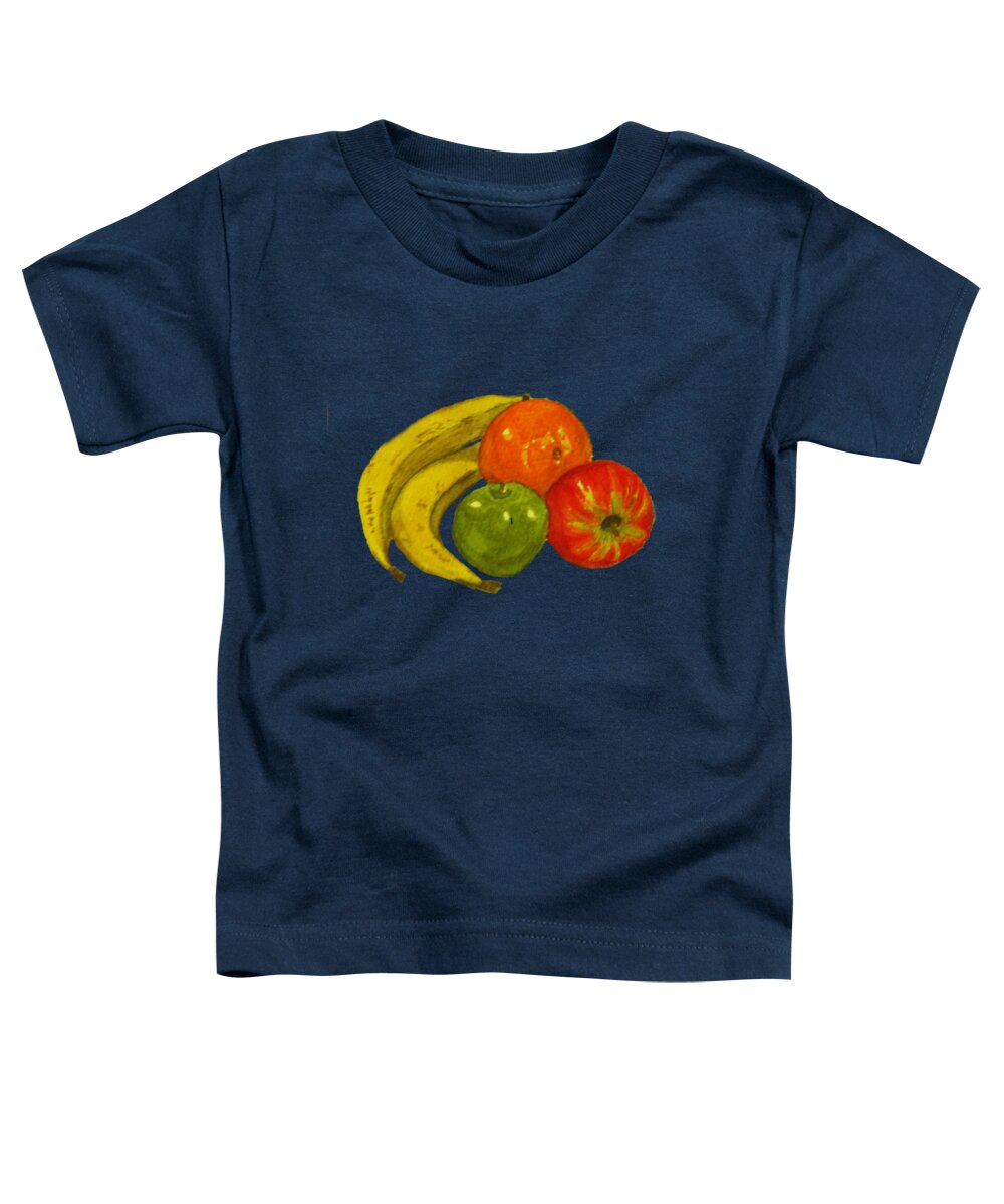 Fruit Toddler T-Shirt featuring the mixed media Fruit T-shirt Design by Leanne Seymour
