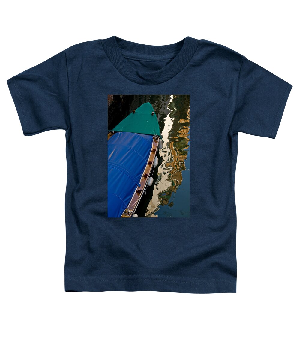 Gondola Toddler T-Shirt featuring the photograph Gondola Reflection by Harry Spitz