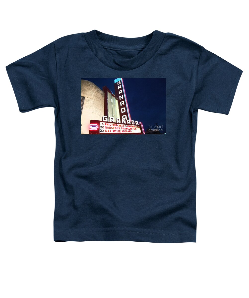Music Toddler T-Shirt featuring the photograph Granada Theater by Debbi Granruth