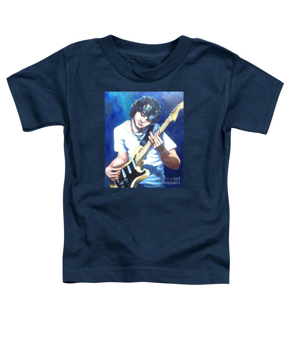 Music Toddler T-Shirt featuring the painting Guitar Love by Beverly Boulet