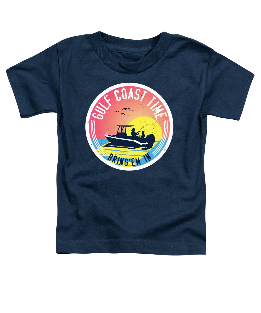 Gulf Of Mexico Toddler T-Shirt featuring the digital art Gulf Coast Time by Kevin Putman