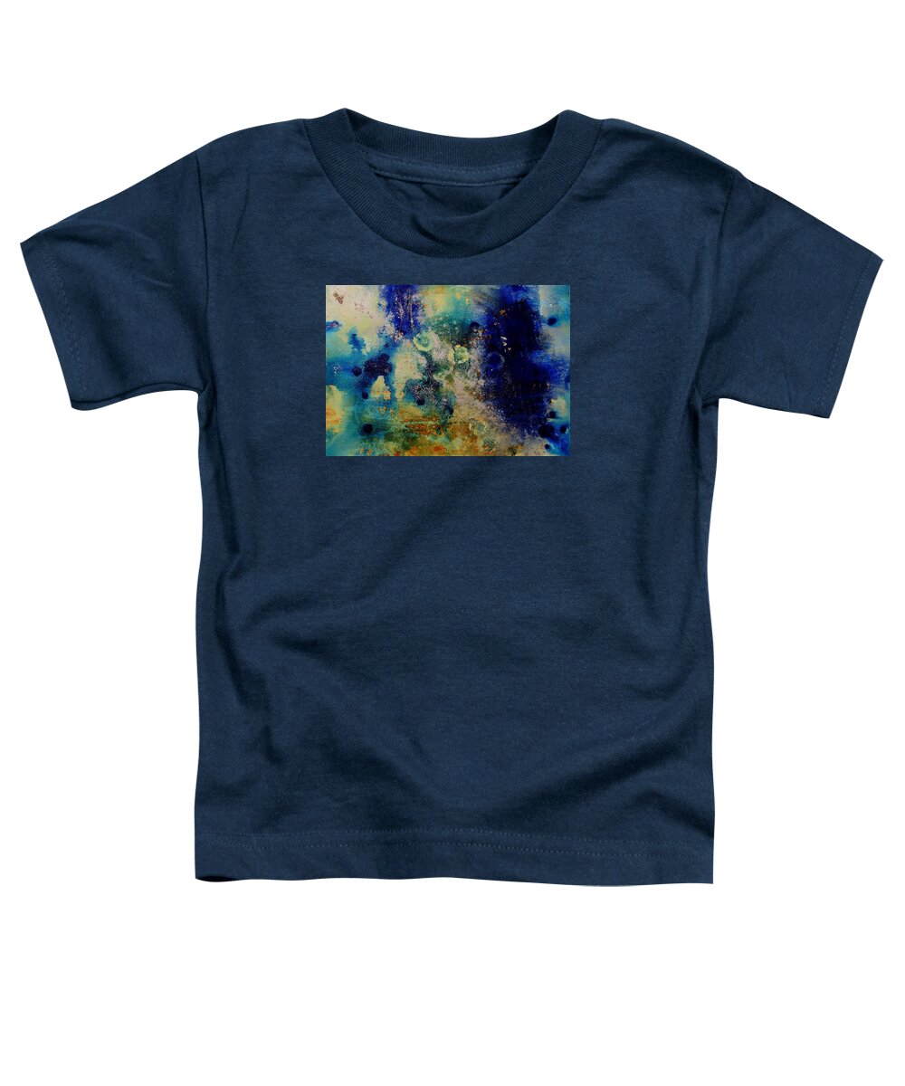 Abstract Toddler T-Shirt featuring the painting Halfway to Midnight by Louise Adams