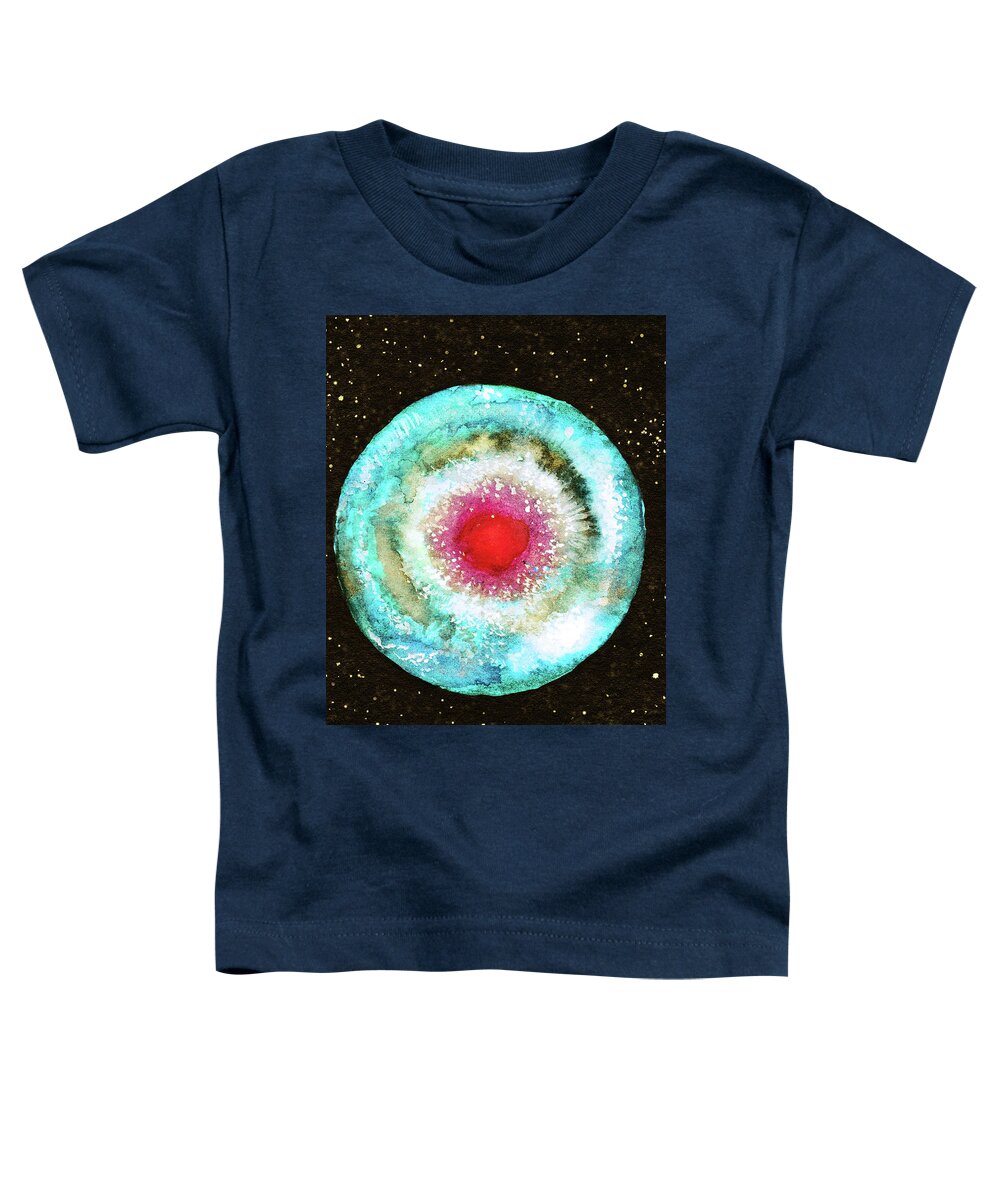 Sky Toddler T-Shirt featuring the painting Eye of God by Srimati Arya Moon