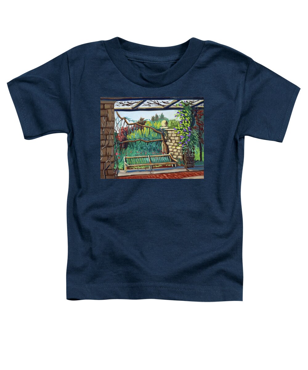 Idaho Toddler T-Shirt featuring the painting Idaho Botanical Gardens by Kevin Hughes