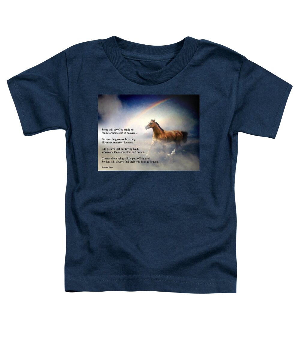 Rainbow Bridge Toddler T-Shirt featuring the photograph In Memory of Numbers by Shannon Story