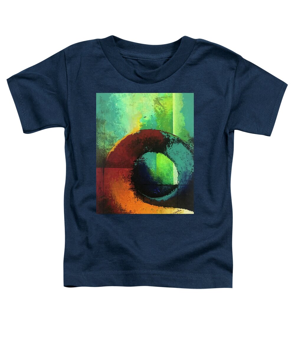  Toddler T-Shirt featuring the painting Infinity-1 by Sony Ejiro Miller